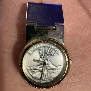 Field & Stream Silver Deer Two-Toned Belt Watch